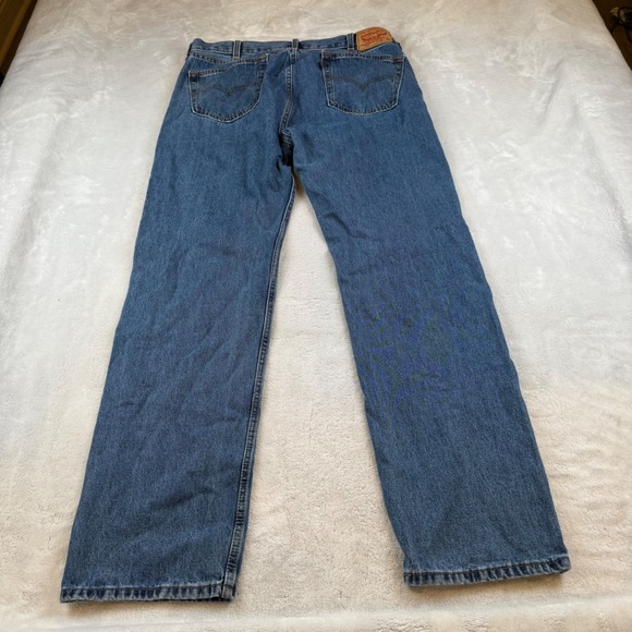 Levi's 505‎ Regular Fit Jeans Mens W38 L34 Blue Denim Pants Classic - Picture 9 of 9